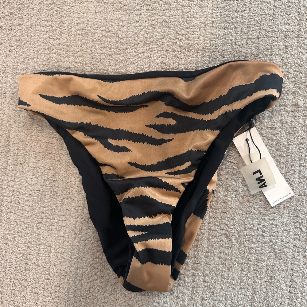LNA Black and Tan Bikini Bottom